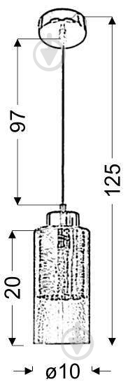 Люстра подвесная Candellux LIBANO 1x60 Вт E27 31-51646 - фото 2