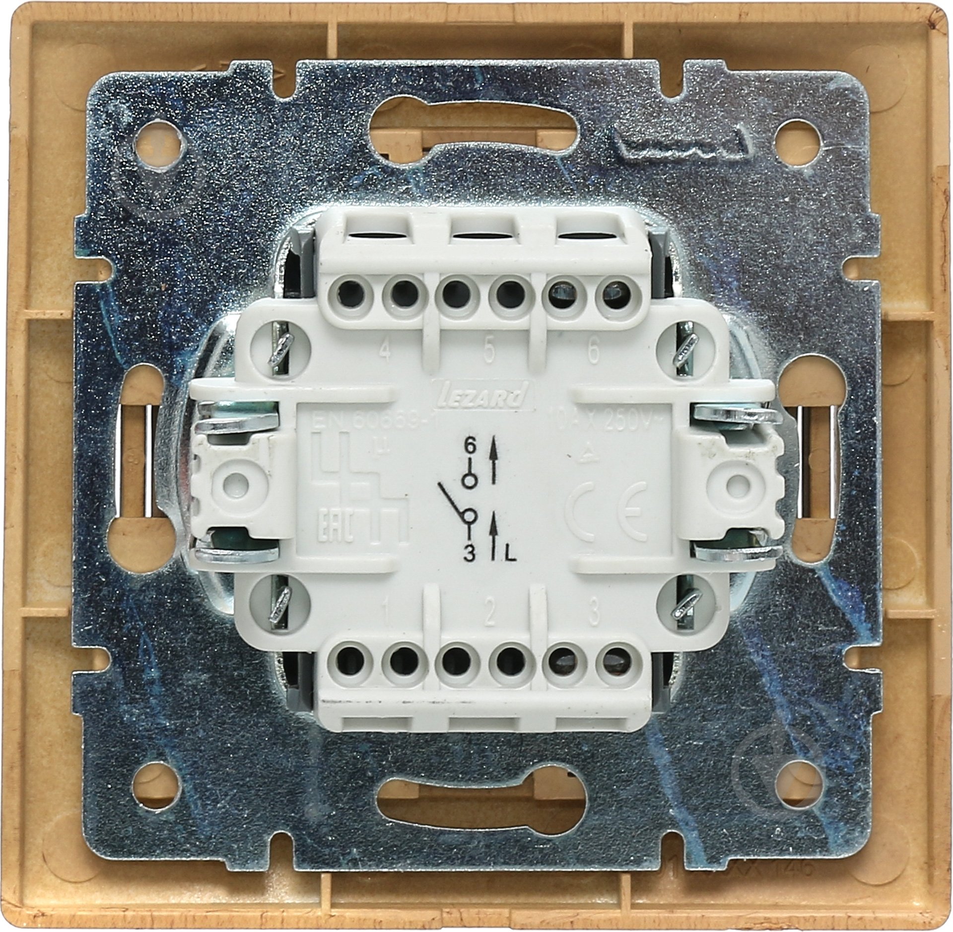 Вимикач одноклавішний Lezard Mira без підсвітки дуб матовий 701-5151-100 - фото 3 Вимикач одноклавішний Lezard Mira без підсвітки дуб матовий 701-5151-100 - фото 3