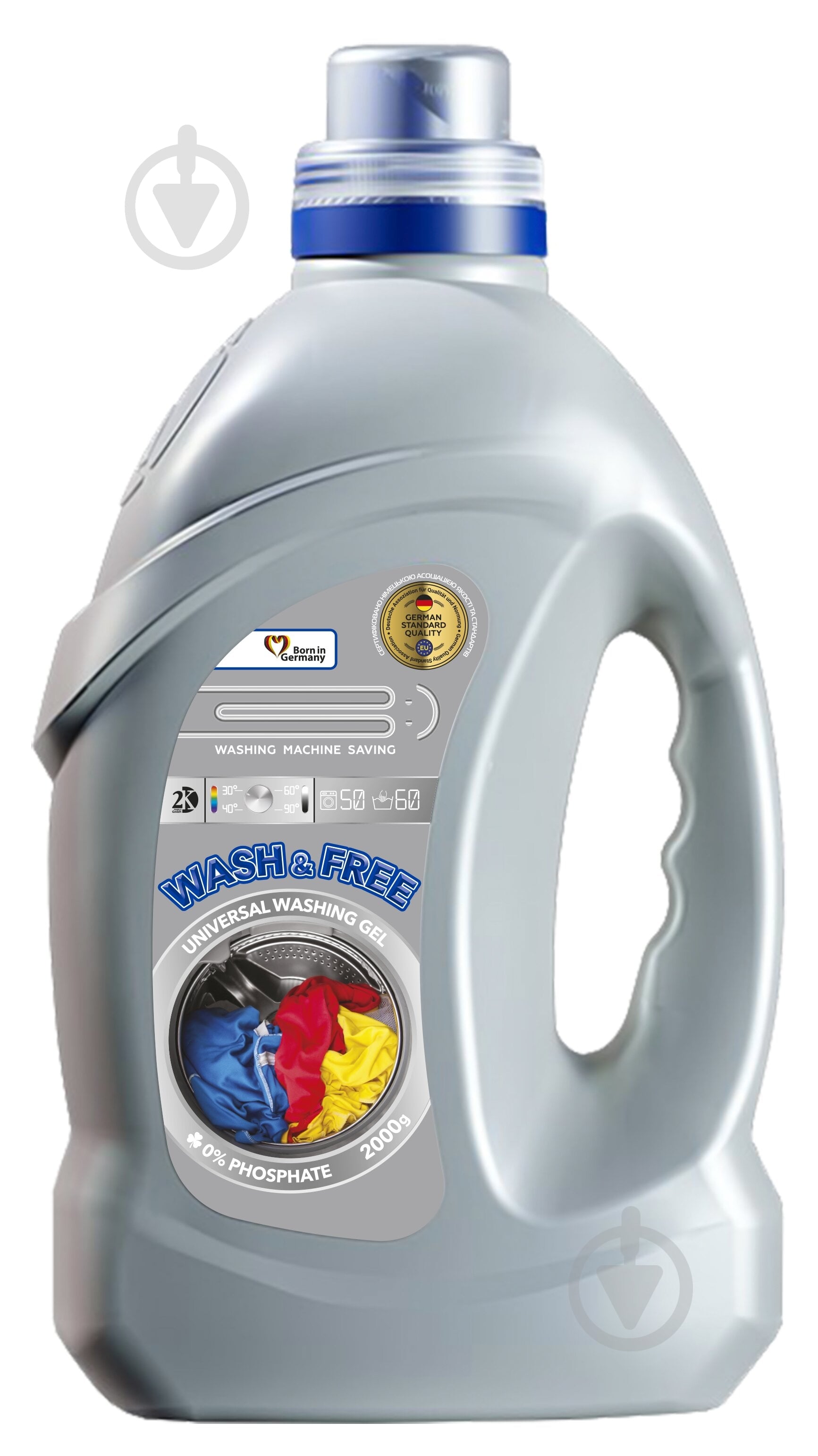 Гель для машинной и ручной стирки Wash&Free 2 кг - фото 2