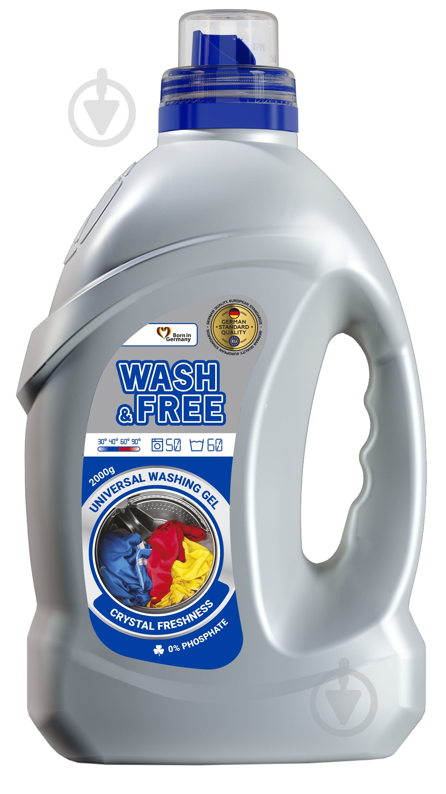 Гель для машинной и ручной стирки Wash&Free 2 кг - фото 1