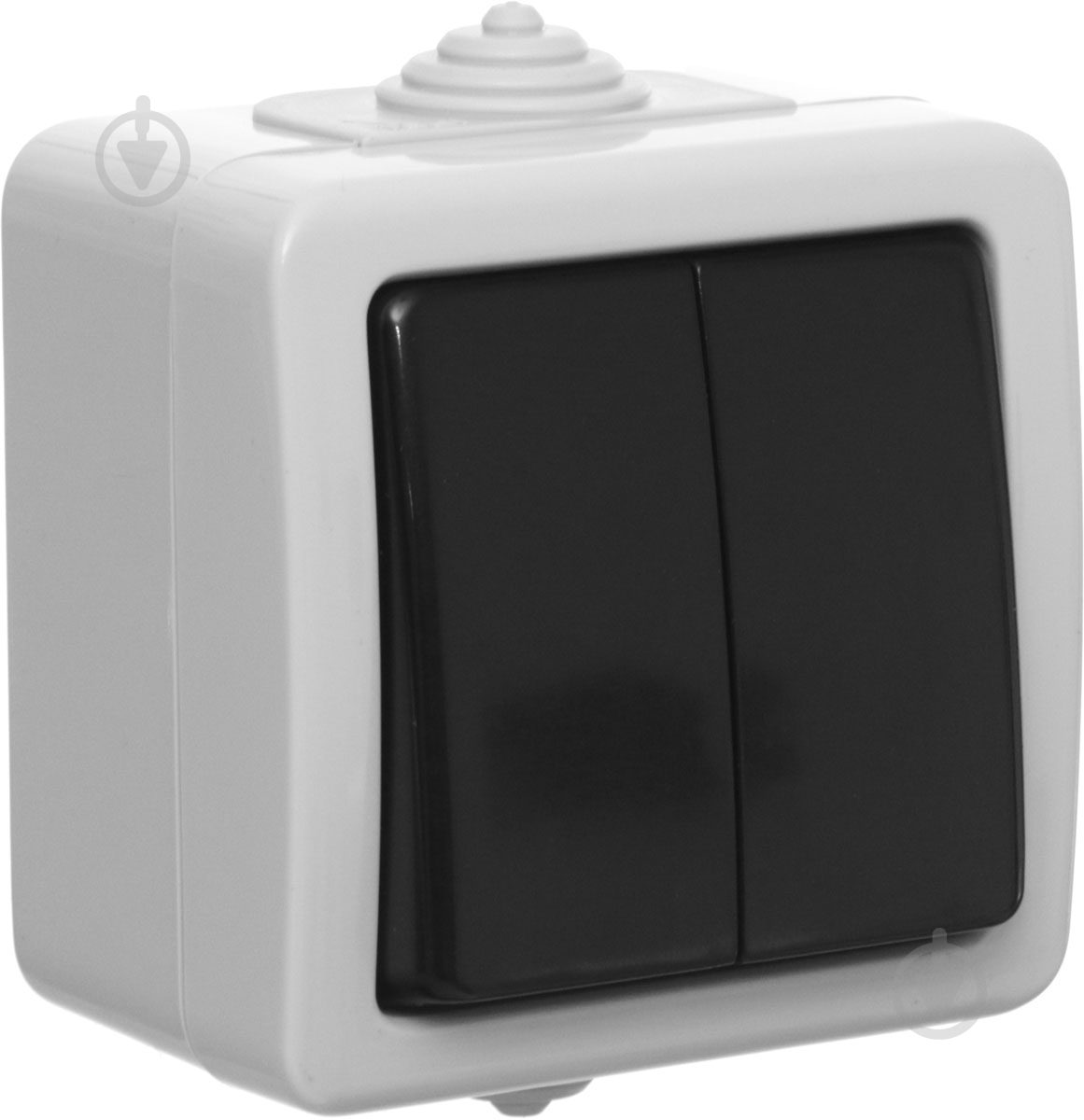 Вимикач двоклавішний REAL-EL Storm без підсвітки сірий Storm-72015, grey (REAL-EL) - фото 2 Вимикач двоклавішний REAL-EL Storm без підсвітки сірий Storm-72015, grey (REAL-EL) - фото 2