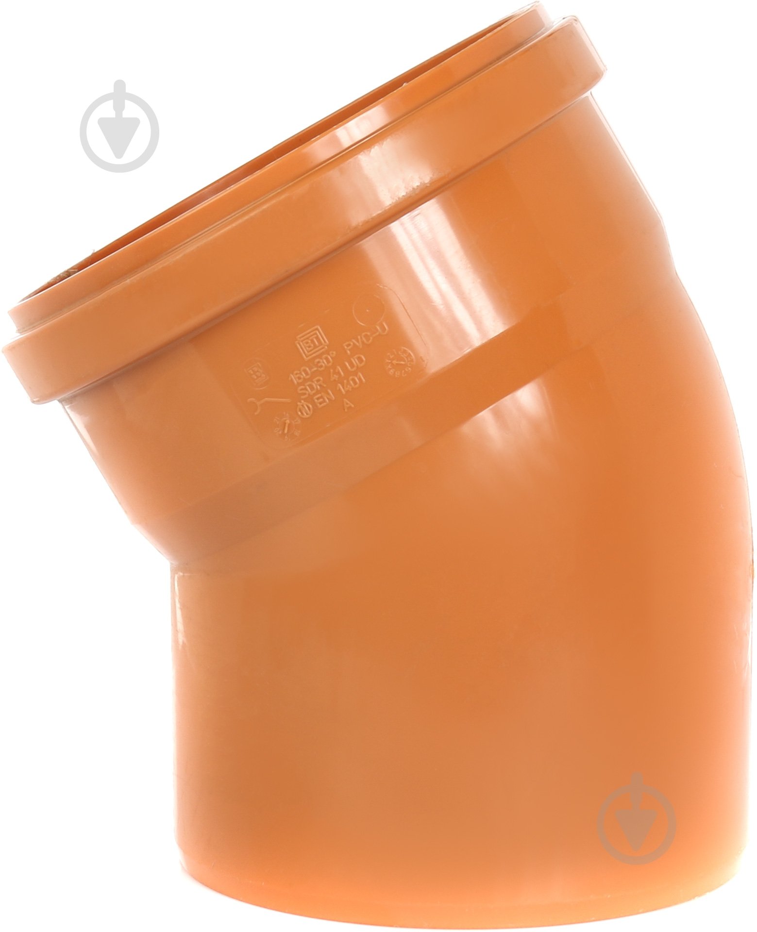 Коліно ПВХ d160х30° Інсталпласт - фото 2 Коліно ПВХ d160х30° Інсталпласт - фото 2