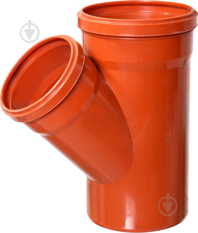 Тройник d200x160x45° Инсталпласт - фото 1 Тройник d200x160x45° Инсталпласт - фото 1