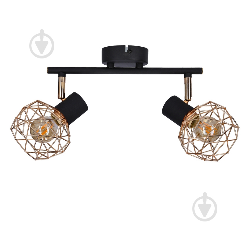 Спот Candellux Acrobat 2x40 Вт E14 черный/медь 92-22202 - фото 1 Спот Candellux Acrobat 2x40 Вт E14 черный/медь 92-22202 - фото 1