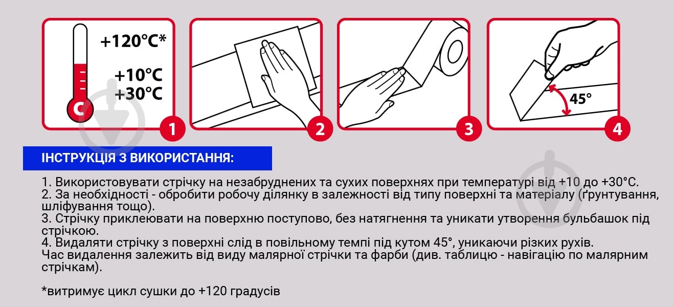 Лента малярная Mustang CONTOUR LINE желтая (комплект 3 шт.) 6 мм x 50 м - фото 7