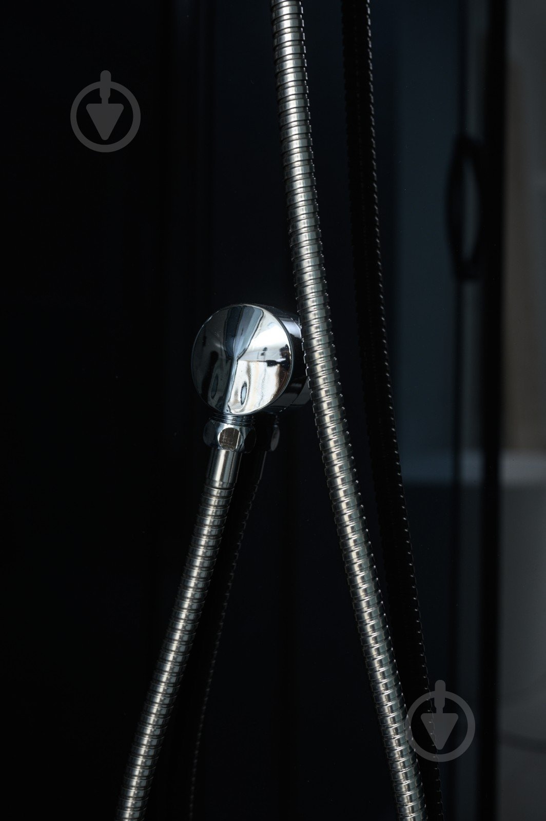 Душевой бокс GM Dp 210 90x90 см графит/черный полукруг - фото 6