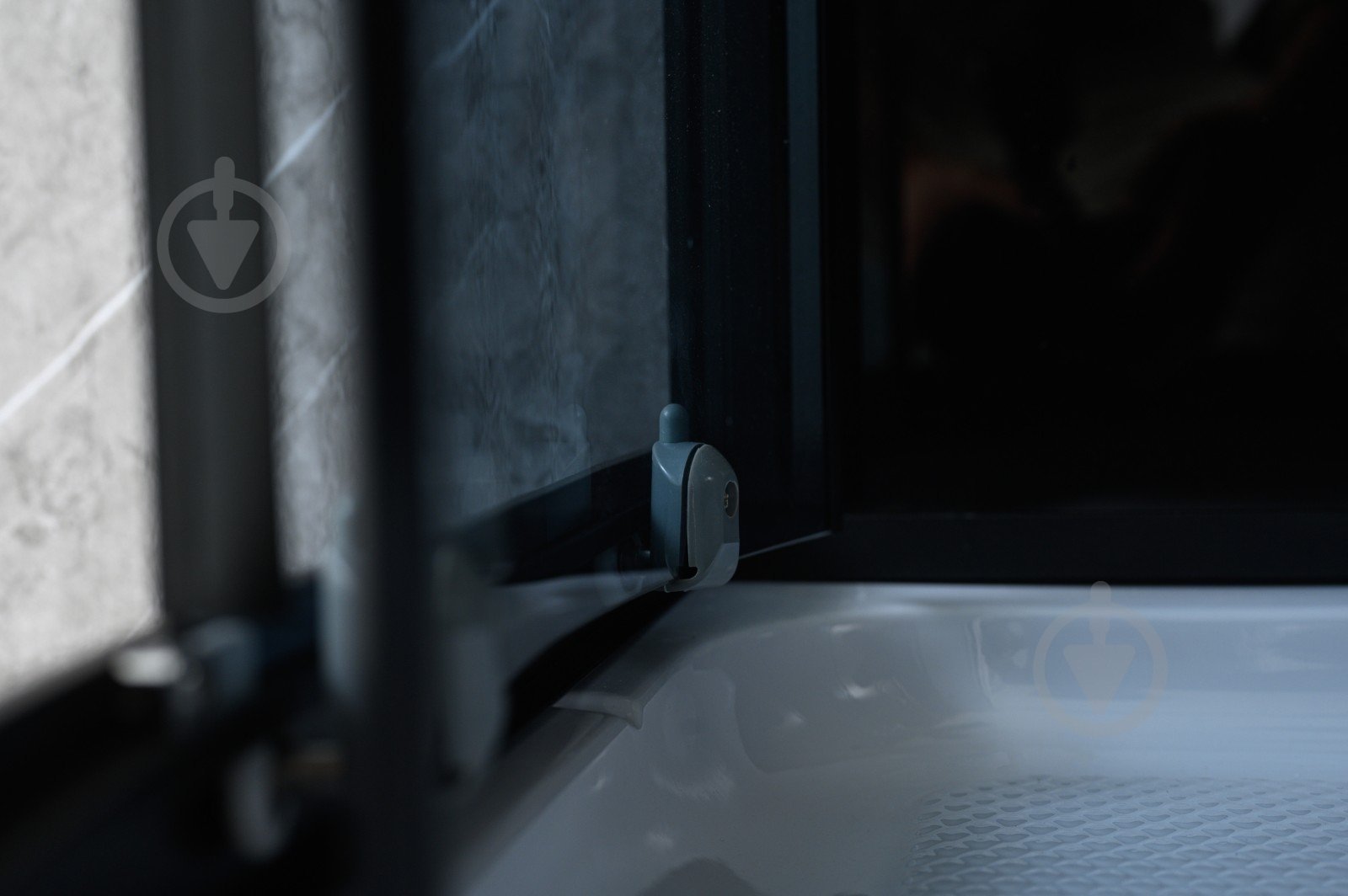 Душевой бокс GM Dp 210 90x90 см графит/черный полукруг - фото 7