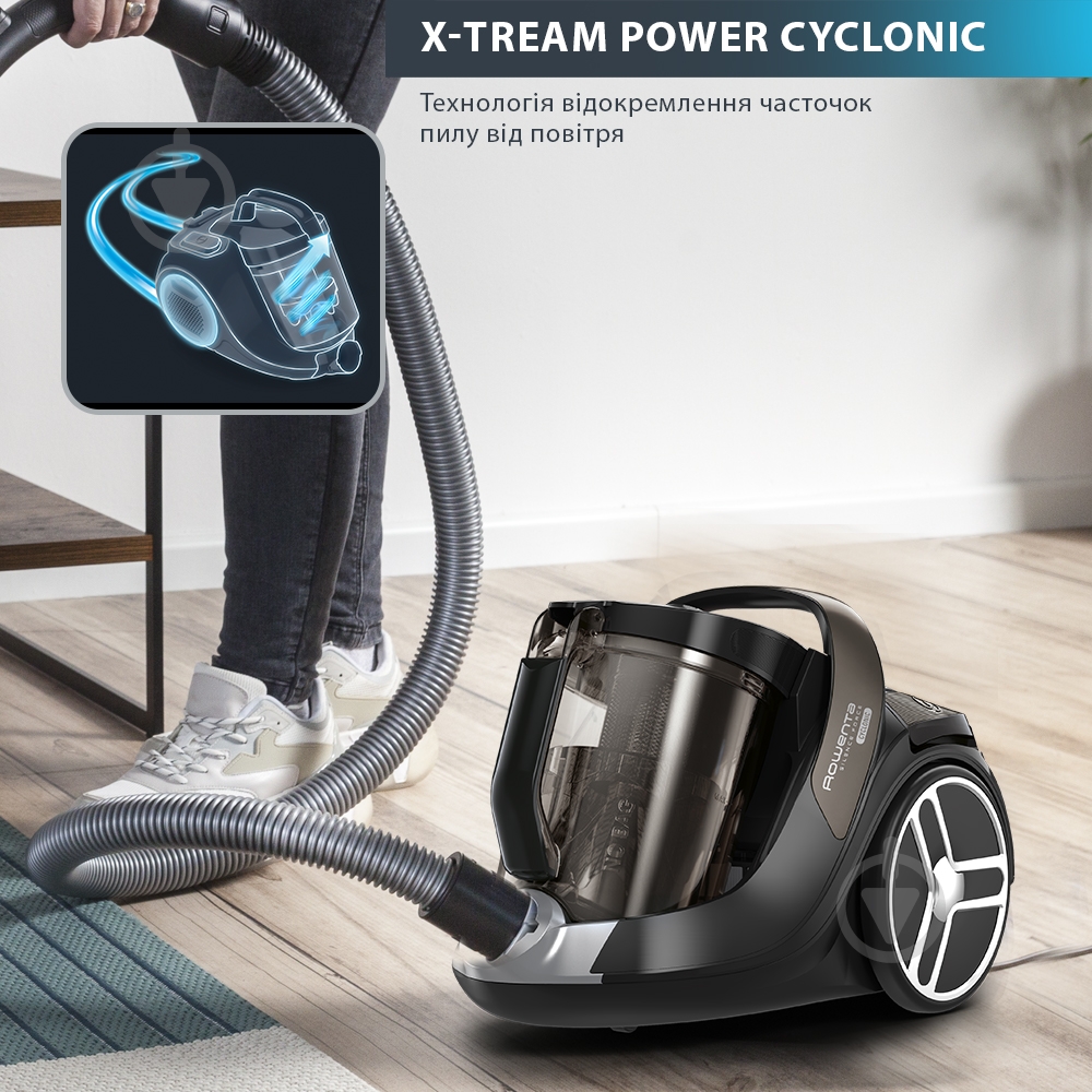 Пылесос Rowenta RO7260ЕА Silence Force Cyclonic black - фото 13