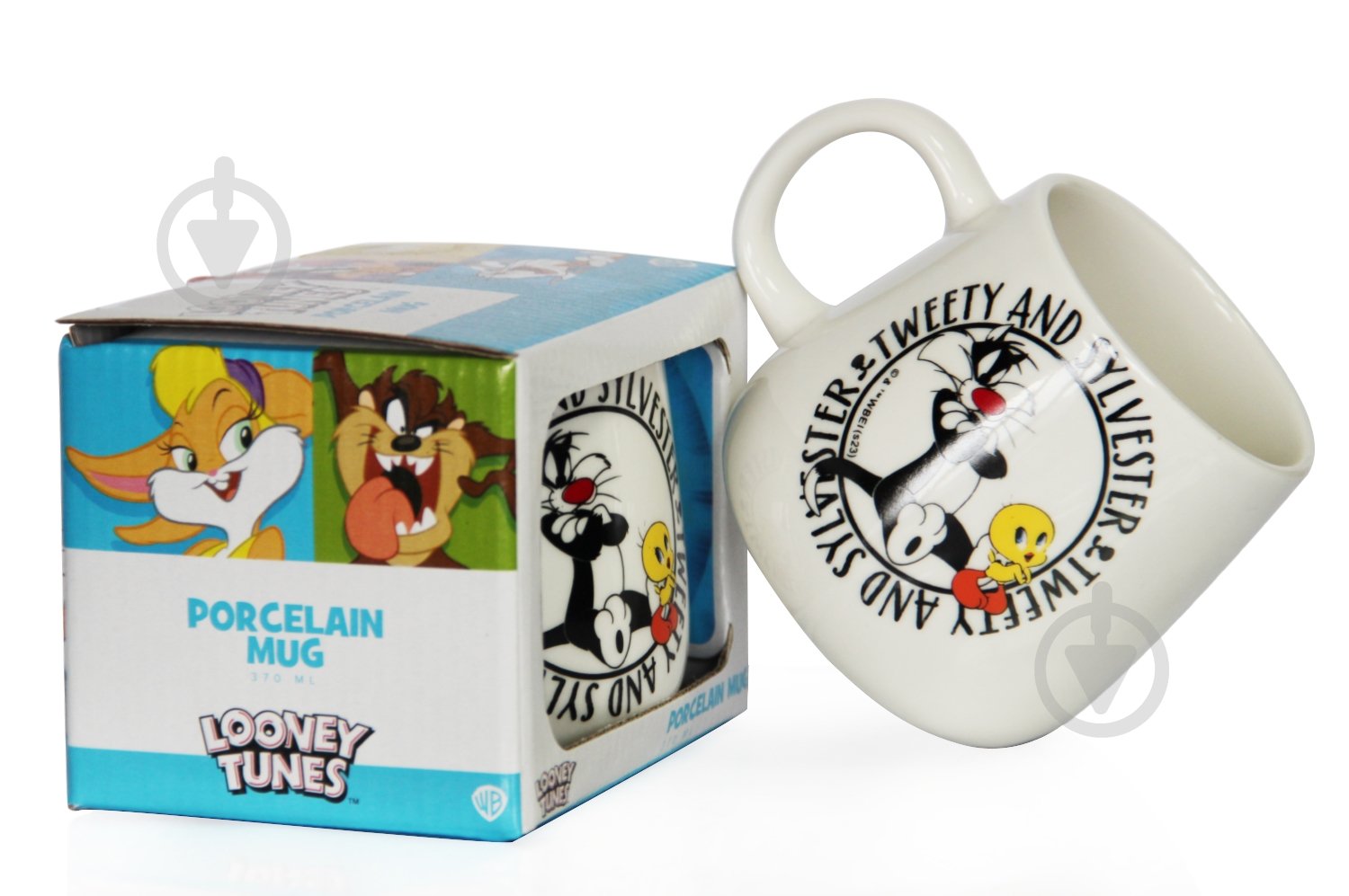 Чашка для чаю Бутон "Looney Tunes. Tweety and Sylvester" 370 мл в упаковці - фото 1 Чашка для чаю Бутон "Looney Tunes. Tweety and Sylvester" 370 мл в упаковці - фото 1