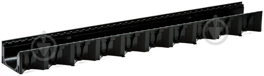 Канал ACO Self Hexaline композитный 1м черный - фото 1