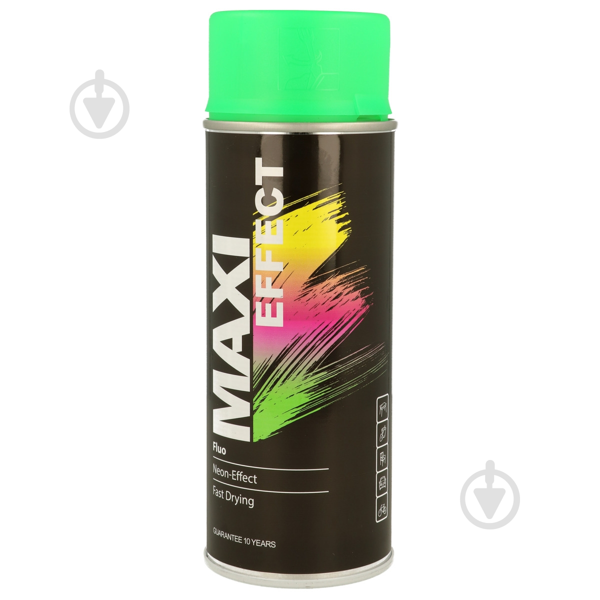 Эмаль аэрозольная Maxi Color флуоресцентная зеленая - фото 1 Эмаль аэрозольная Maxi Color флуоресцентная зеленая - фото 1