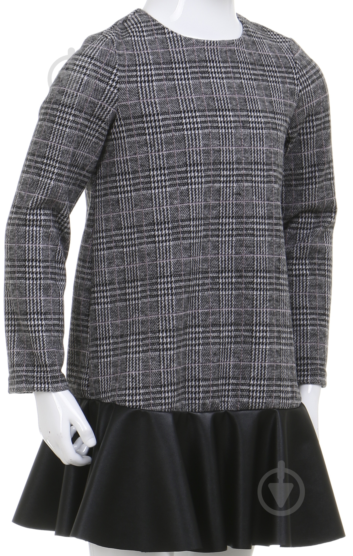 Платье Sasha р.140 серый 4289 - фото 2