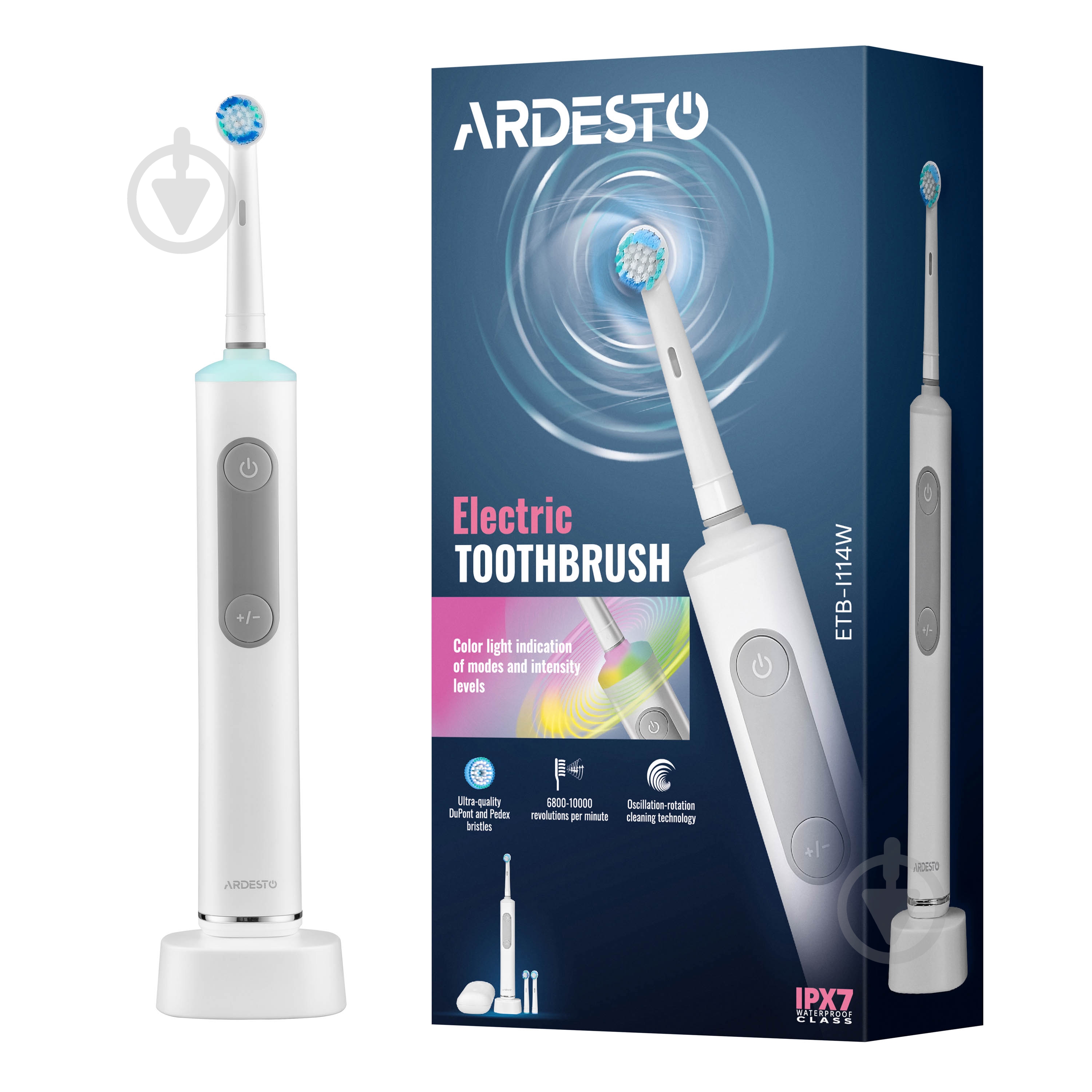 Электрическая зубная щетка ARDESTO ETB-I114W - фото 19