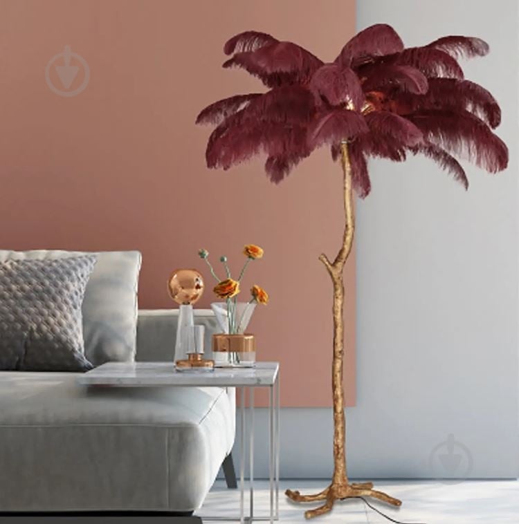 Торшер Berger 40 Вт E14 7002-FL-3 Gold & Burgundy - фото 2 Торшер Berger 40 Вт E14 7002-FL-3 Gold & Burgundy - фото 2