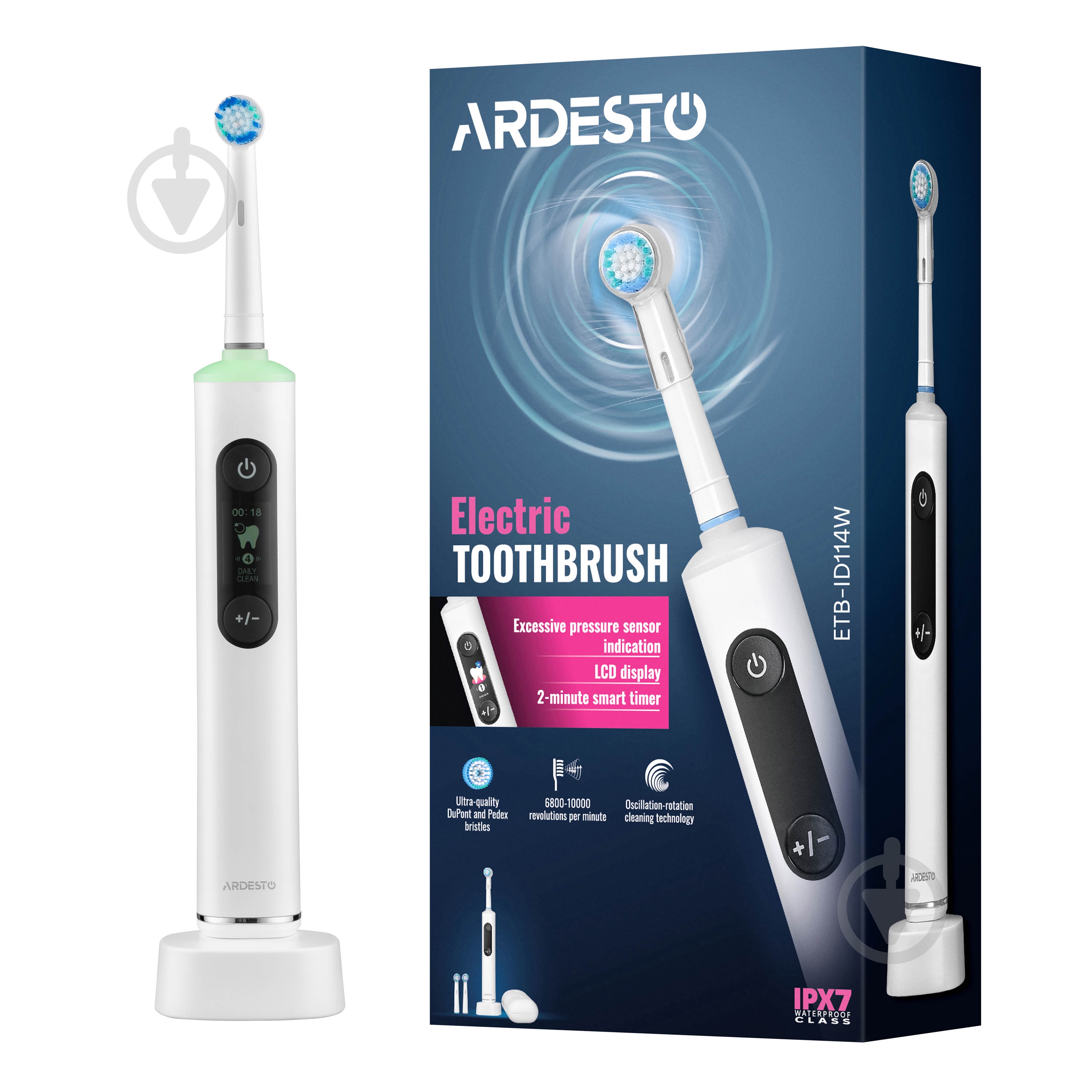 Электрическая зубная щетка ARDESTO ETB-ID114W - фото 19 Электрическая зубная щетка ARDESTO ETB-ID114W - фото 19