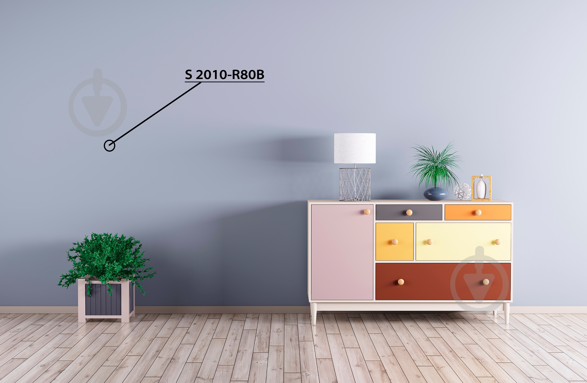 Фарба акрилова водоемульсійна Aura® Mastare глибокий мат білий 1 л - фото 2