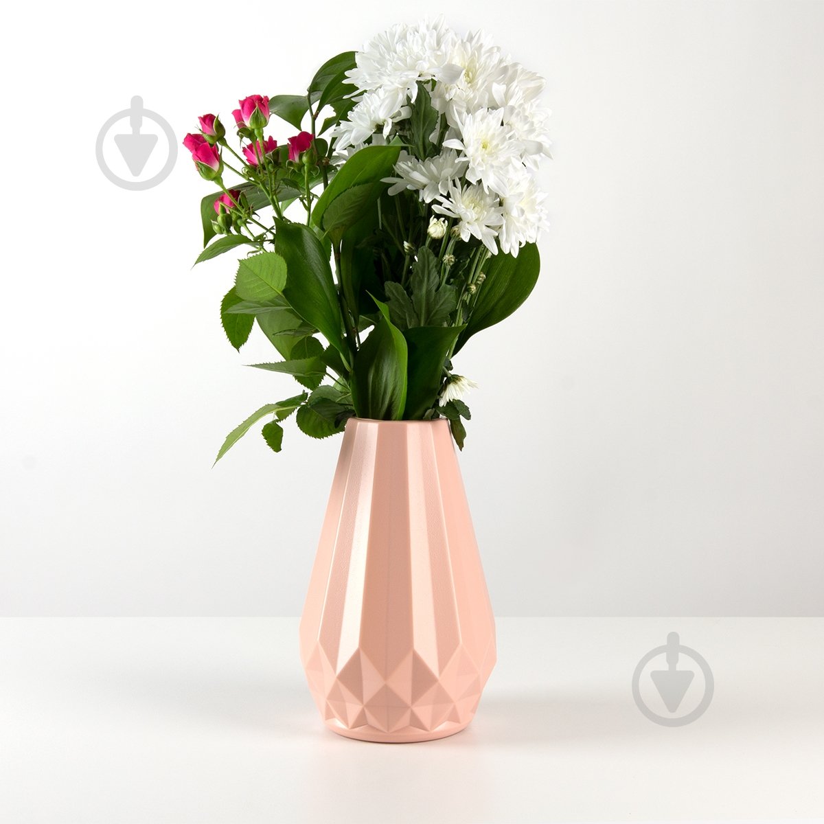 Ваза пластиковая MVM DH-FLOWERS-07 PINK 20,5 см DH-FLOWERS-07 PINK - фото 2