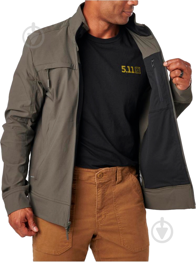 Куртка чоловіча демісезонна 5.11 Tactical PRESTON JACKET 78028-828 р.L сіро-зелена - фото 4 Куртка чоловіча демісезонна 5.11 Tactical PRESTON JACKET 78028-828 р.L сіро-зелена - фото 4