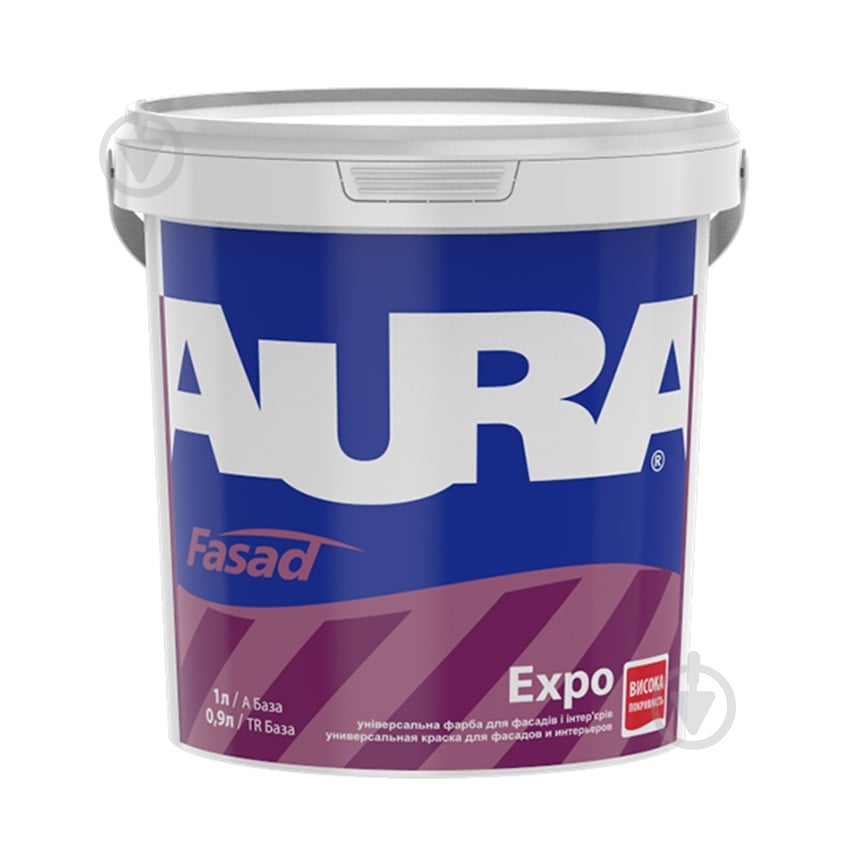 Фарба акрилатна водоемульсійна Aura® Fasad Expo мат білий 1 л - фото 1