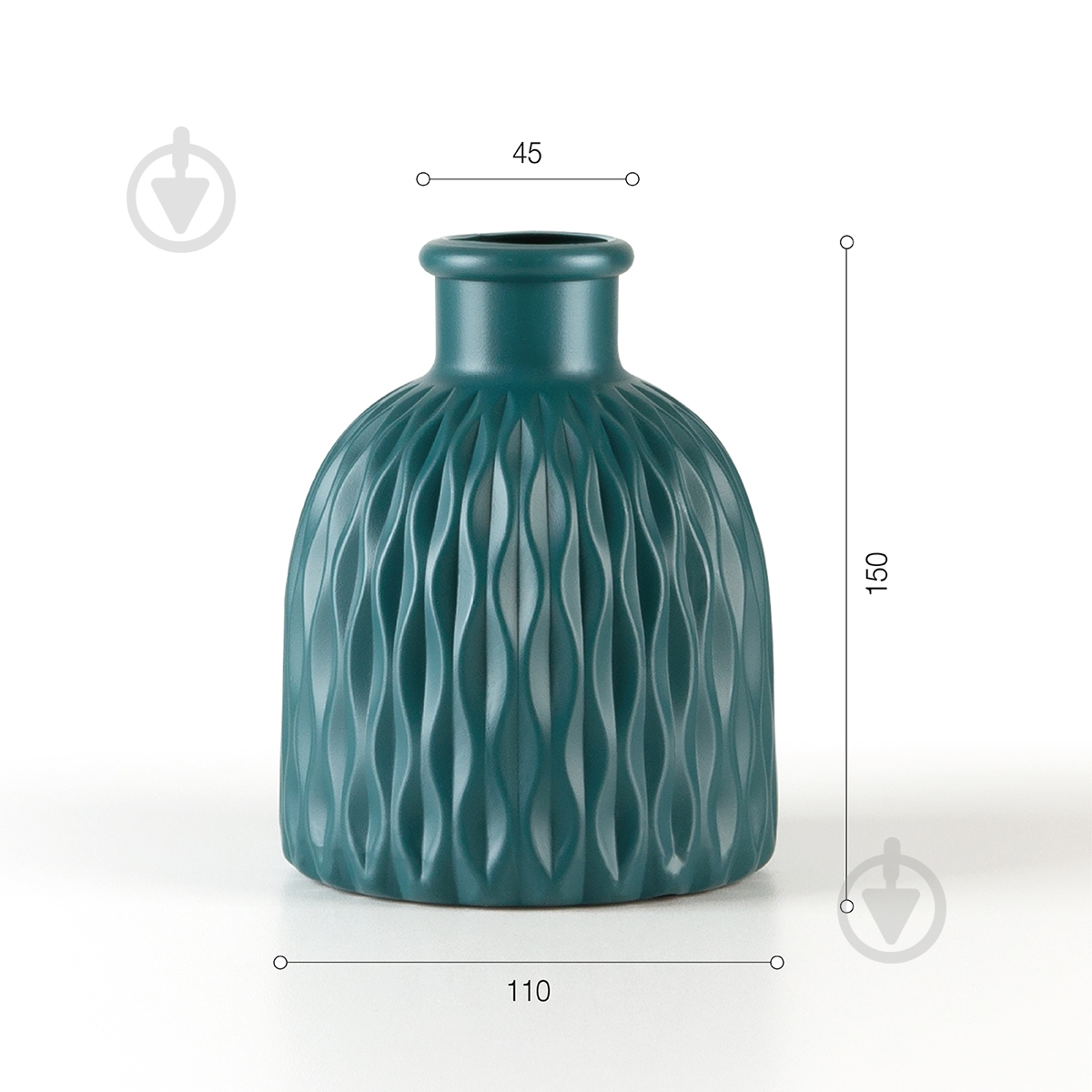 Ваза пластиковая MVM DH-FLOWERS-09 MARINE BLUE 15 см DH-FLOWERS-09 MARINE BLUE - фото 5