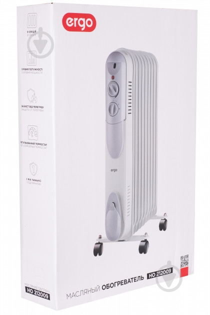 Масляный обогреватель Ergo HO 212009 - фото 3