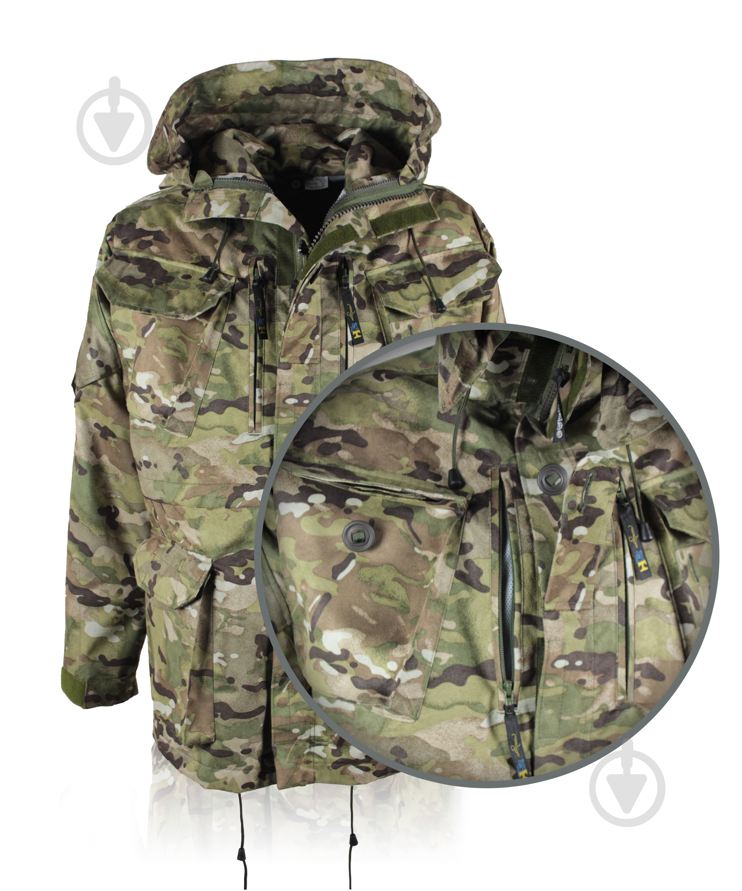 Куртка мужская демисезонная TORNADO Комбат MultiCAM. Р 44-46. Рост 170-176cм 43491-088-092_(170-176) р.S камуфляж - фото 5