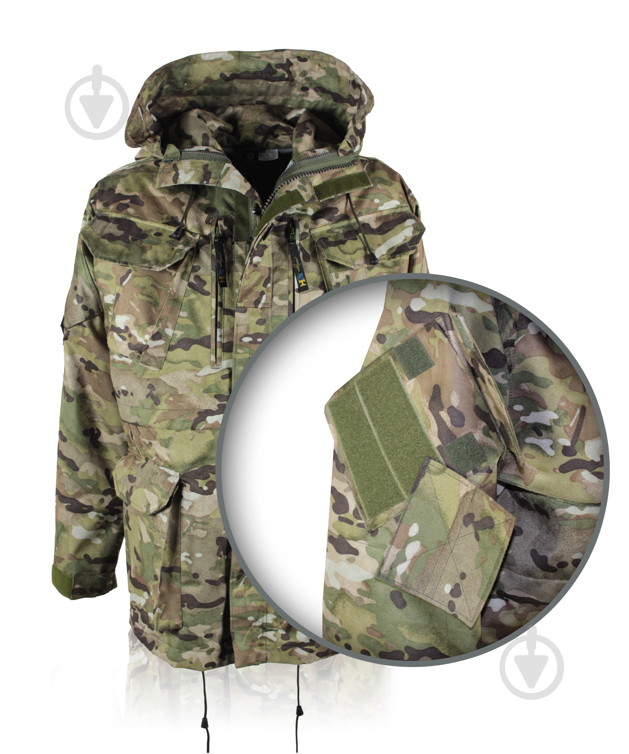 Куртка мужская демисезонная TORNADO Комбат MultiCAM. Р 44-46. Рост 170-176cм 43491-088-092_(170-176) р.S камуфляж - фото 8