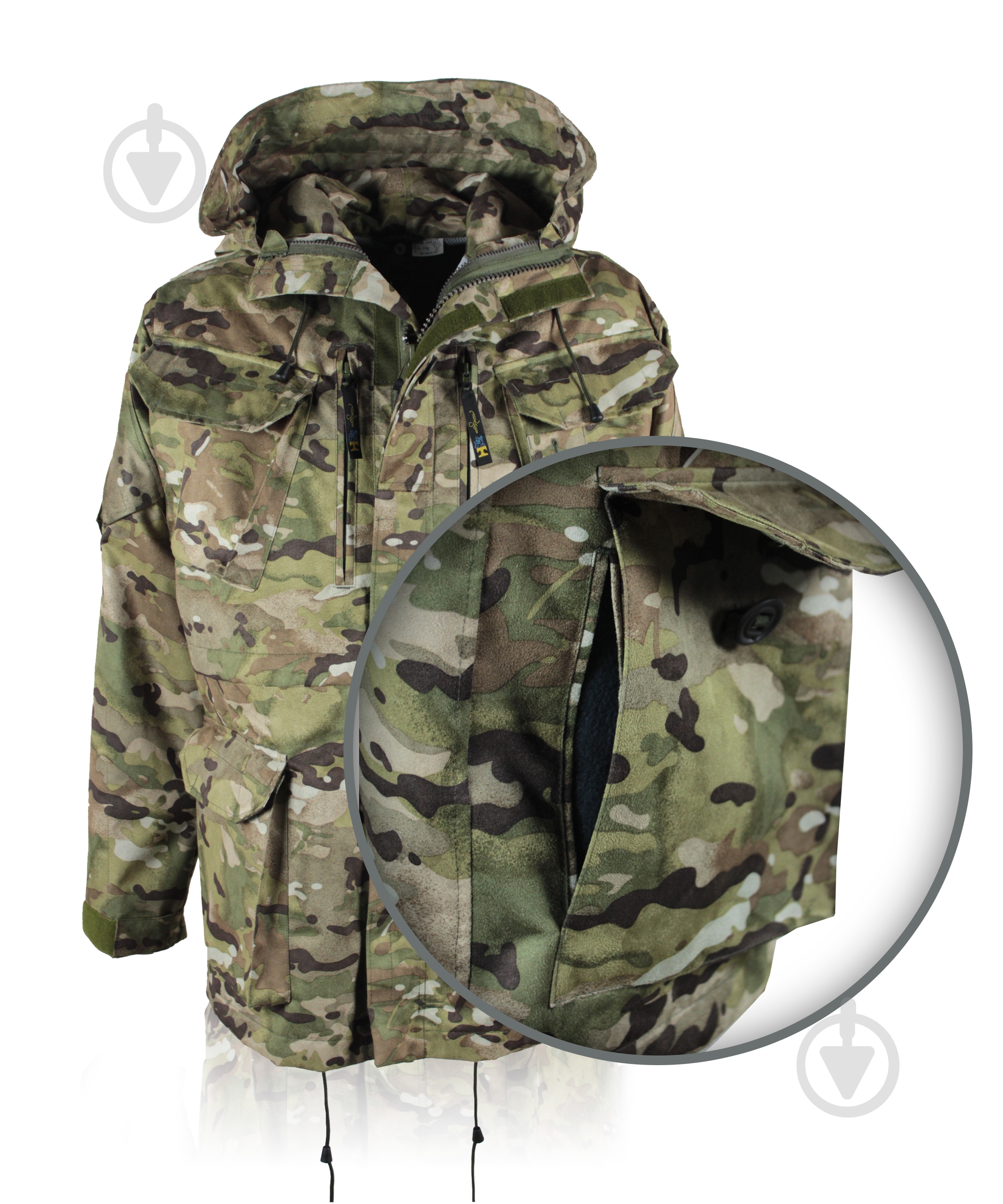 Куртка мужская демисезонная TORNADO Комбат MultiCAM. Р 44-46. Рост 170-176cм 43491-088-092_(170-176) р.S камуфляж - фото 9