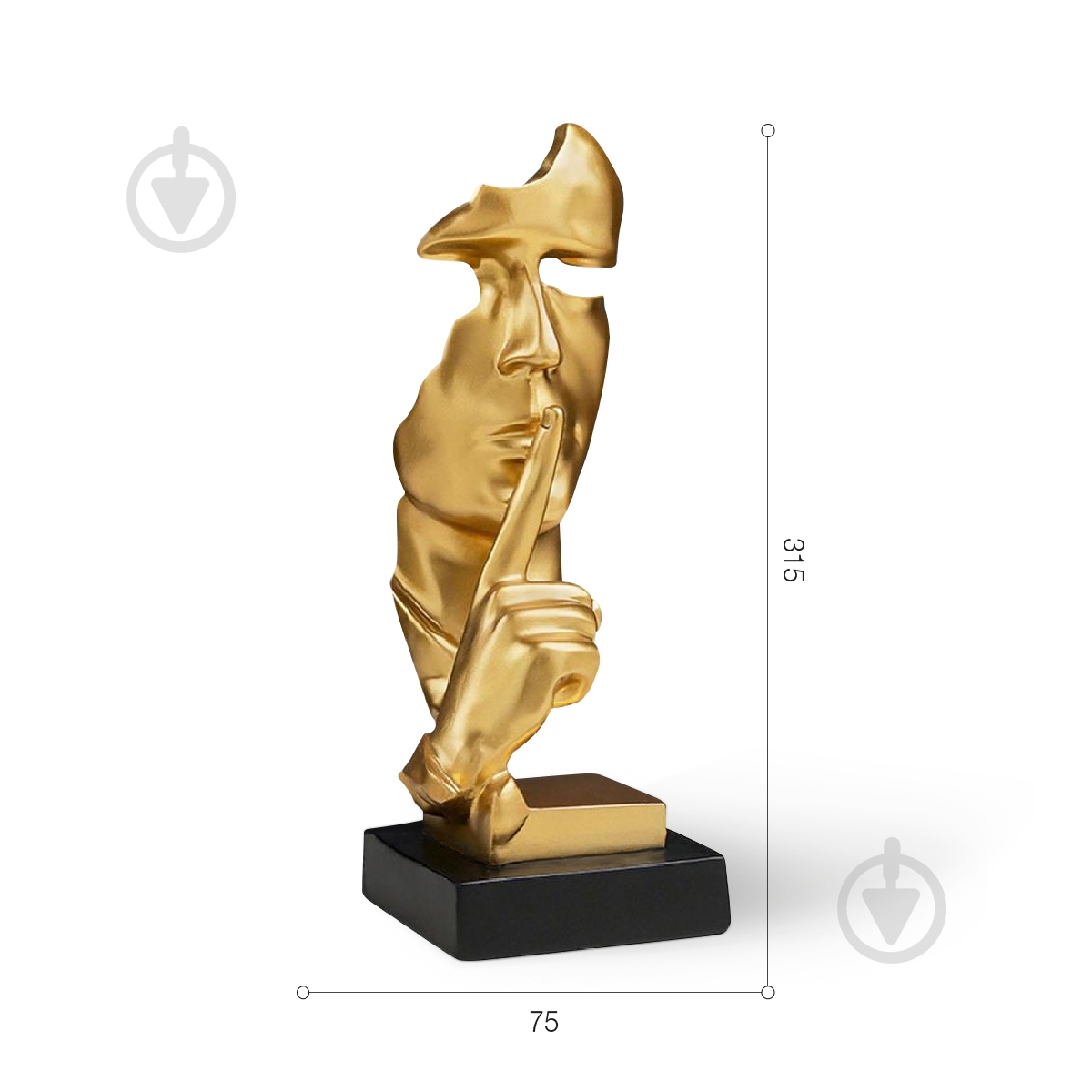 Статуэтка MVM DH-ST-11 31,5х7,5х7,5 см золото - фото 6