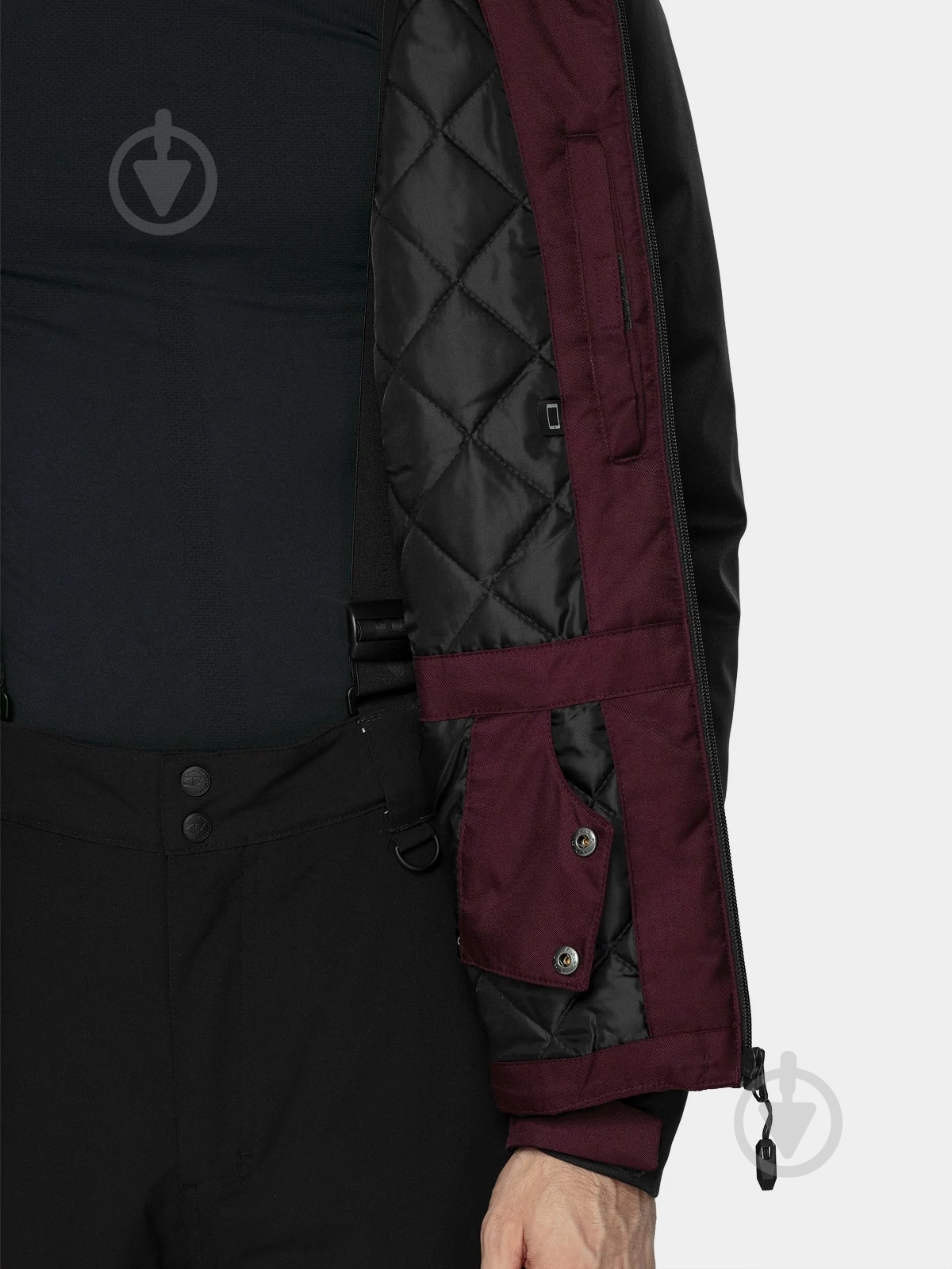 Куртка мужская зимняя 4F D4Z20-KUMN301-60S р.2XL темно-красная - фото 4 Куртка мужская зимняя 4F D4Z20-KUMN301-60S р.2XL темно-красная - фото 4