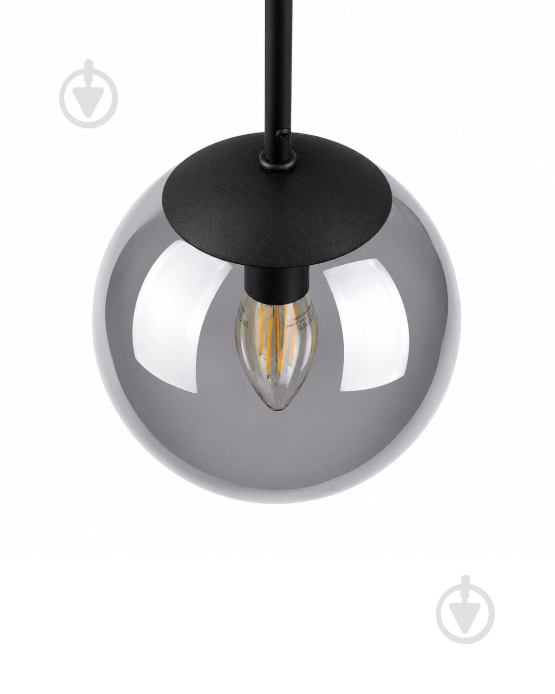Подвес LIGHT SET SHANA 1PL 1xE14 черный/дымчатый - фото 2