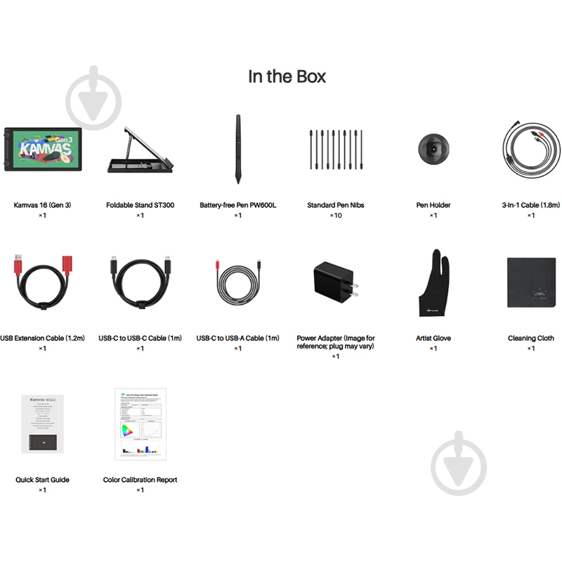 Монитор графический Huion Kamvas 16 Gen3 15,8" GS1563 black - фото 8