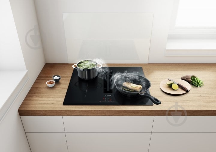 Варочная поверхность электрическая Bosch PIE611B15E с интегрированной вытяжкой - фото 5
