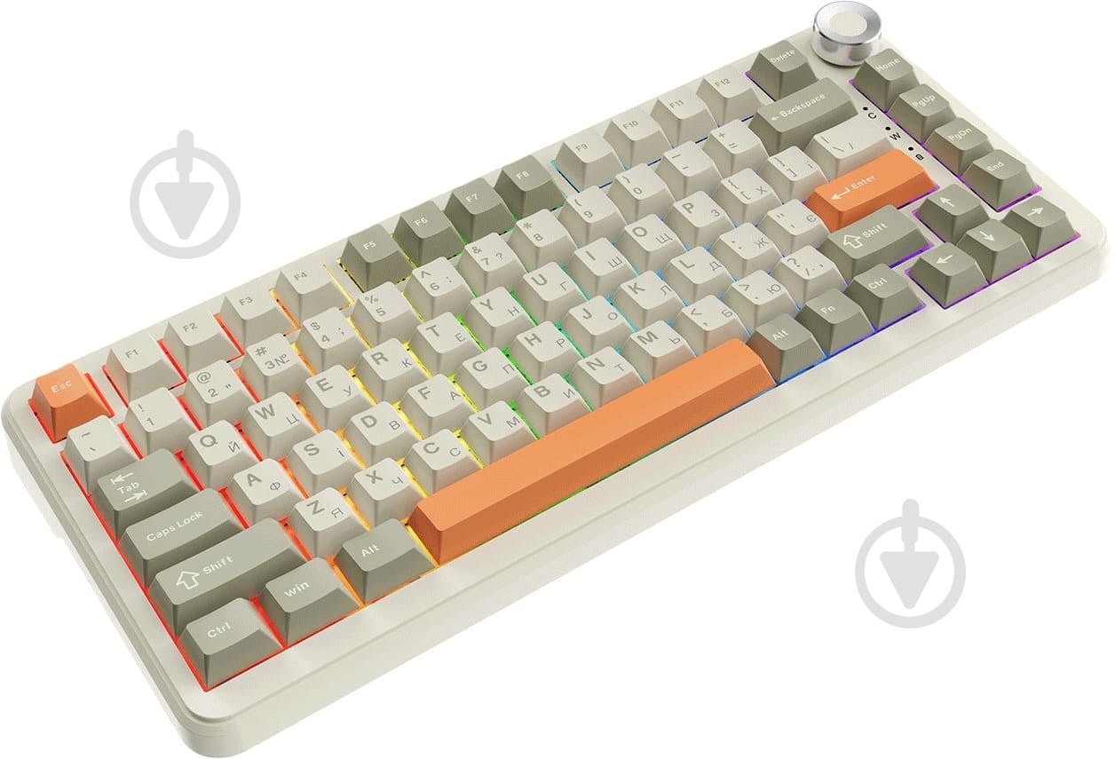 ᐉ Клавіатура бездротова Ajazz (AK820MAX-FF-R) Retro Colour