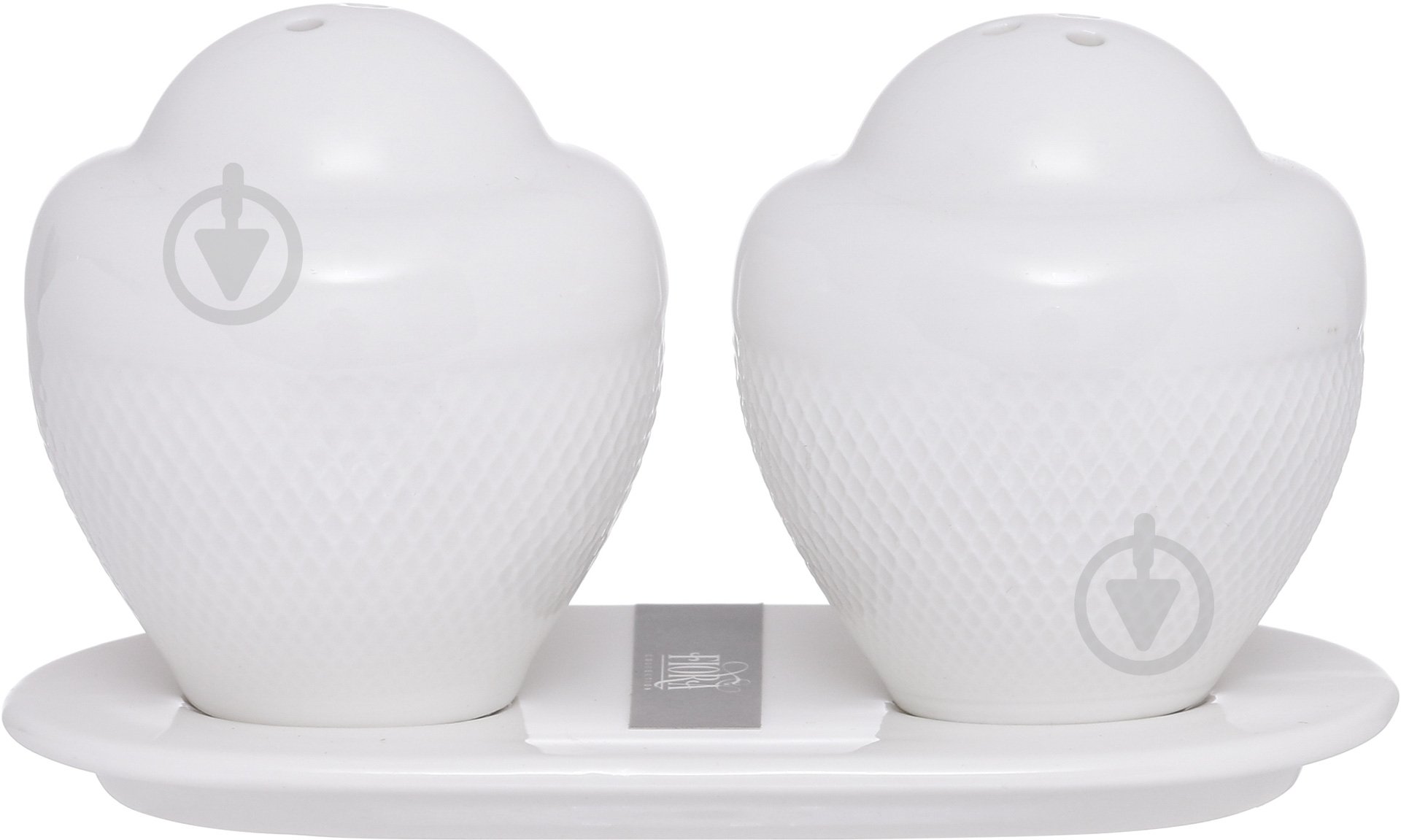 Набор для соли и перца Fiora Diamond 5x5,6 см 3 предмета - фото 1 Набор для соли и перца Fiora Diamond 5x5,6 см 3 предмета - фото 1