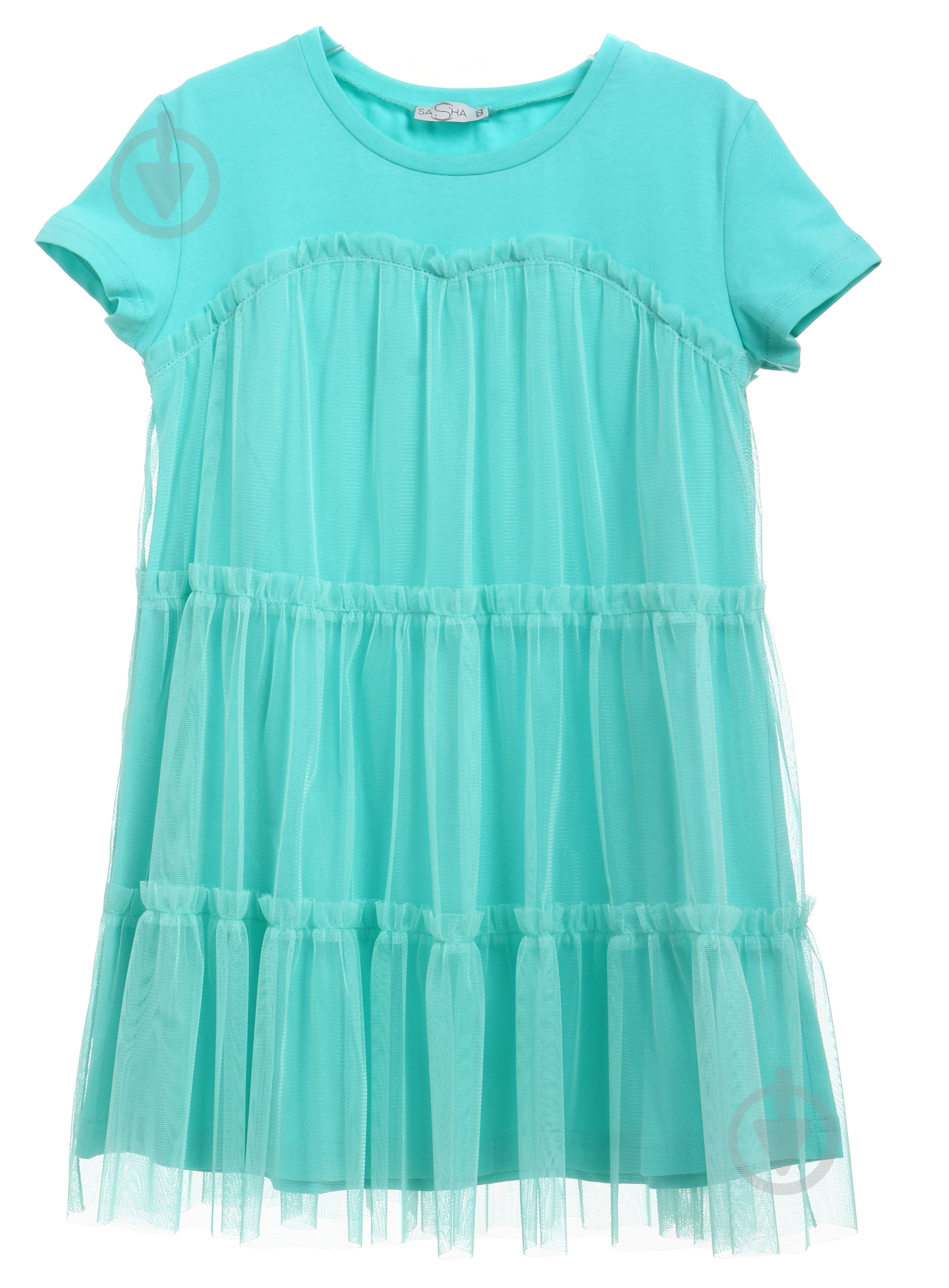 Платье Sasha р.140 мятный 4689/3 - фото 1