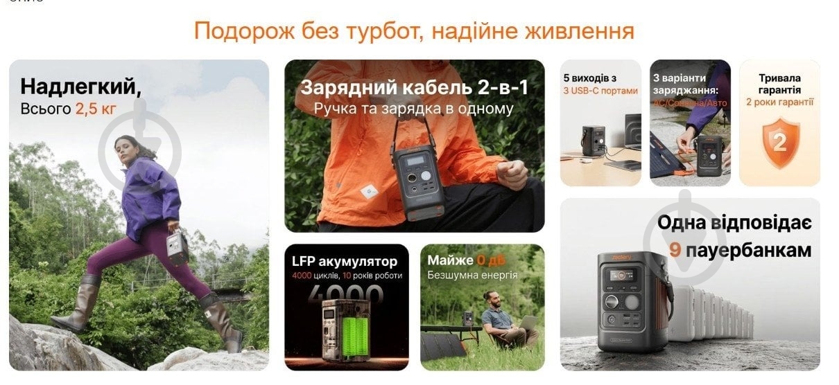 Зарядная станция Jackery Explorer 300D (288 Вт·ч) - фото 3 Зарядная станция Jackery Explorer 300D (288 Вт·ч) - фото 3