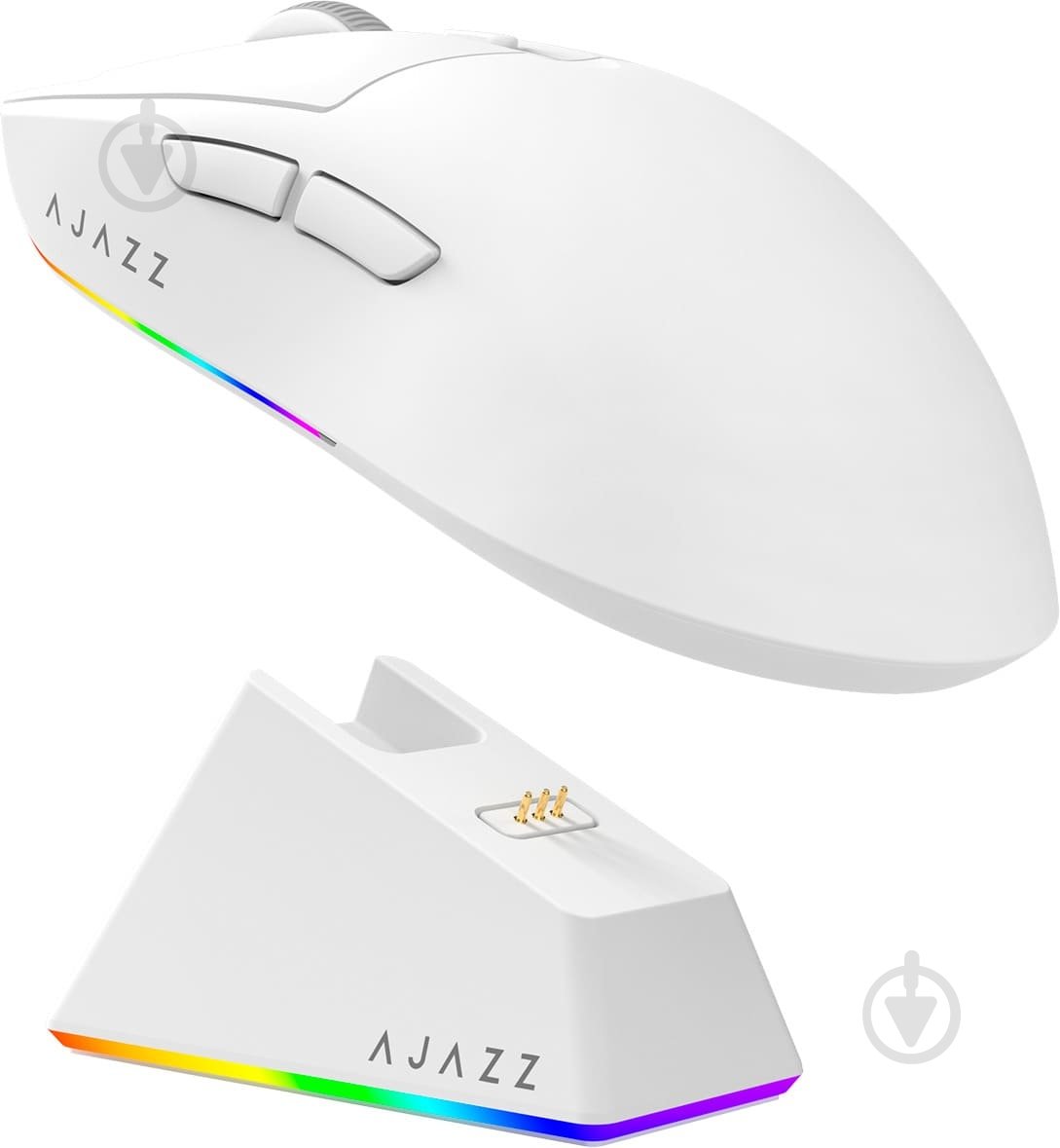 Мишка бездротова Ajazz V2 MC-3 Mod-White-3311 white (AJ139-V2-MC-W) - фото 2