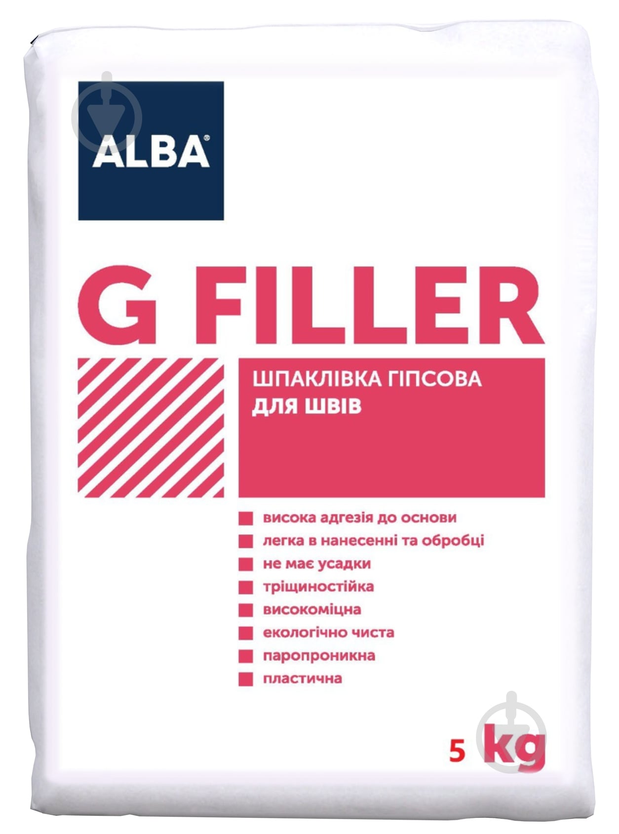 Шпаклівка ALBA гіпсова для швів "G FILLER" 5 кг - фото 1