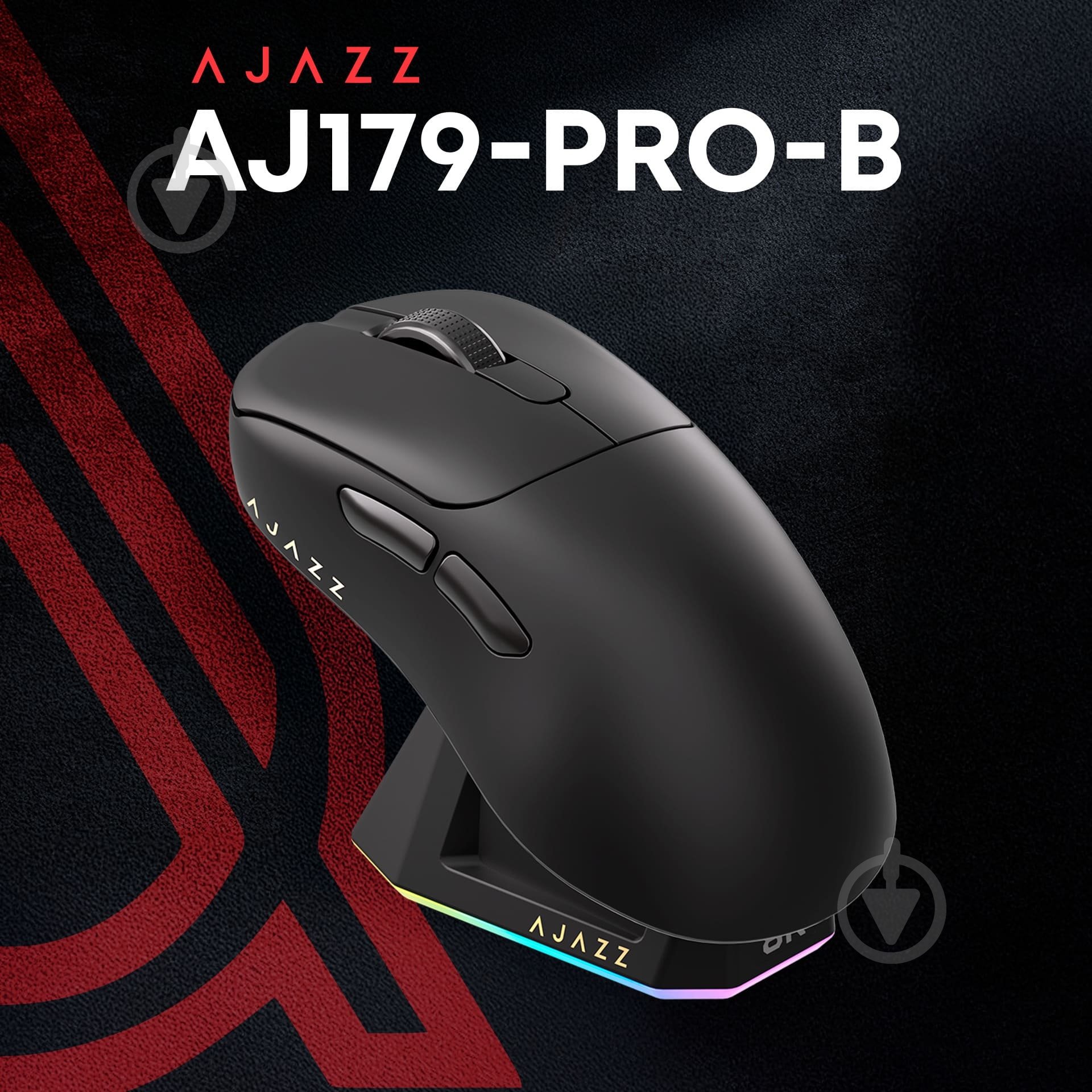 Мышка беспроводная Ajazz PRO -3 Mod-Black-3395-8K Charging Dock black (AJ179-PRO-B) - фото 5 Мышка беспроводная Ajazz PRO -3 Mod-Black-3395-8K Charging Dock black (AJ179-PRO-B) - фото 5