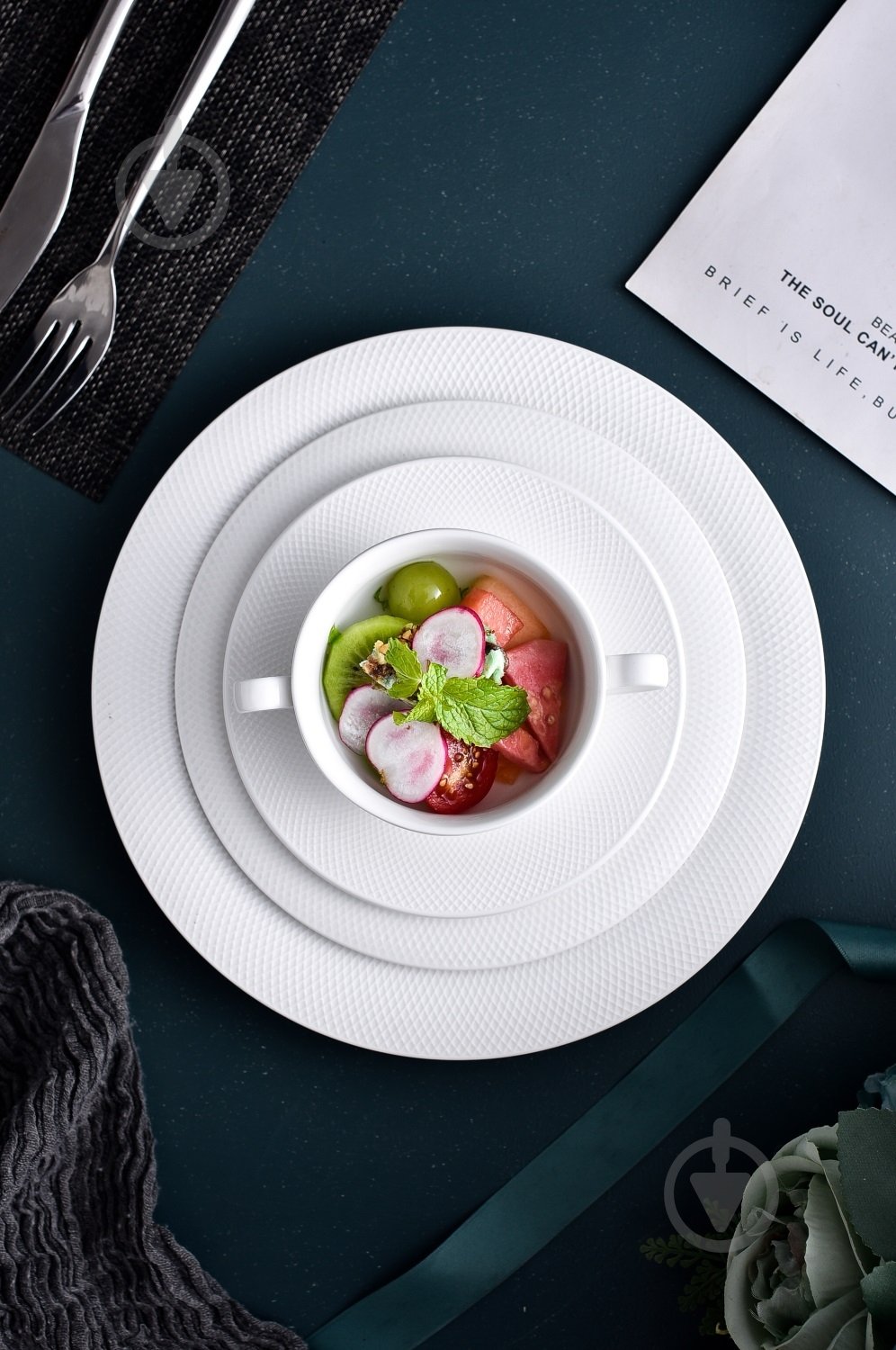 Тарілка десертна Fiora Diamond 20 см BA2081-2 - фото 4