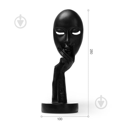 Статуэтка MVM DH-ST-03 маска 28х10 см черный - фото 5 Статуэтка MVM DH-ST-03 маска 28х10 см черный - фото 5