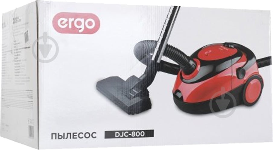 Пылесос Delfa DJC-800 black/red - фото 8
