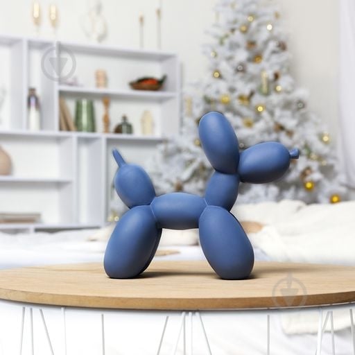 Статуэтка MVM DH-ST-06 пес 18х21 см темно-синий - фото 5