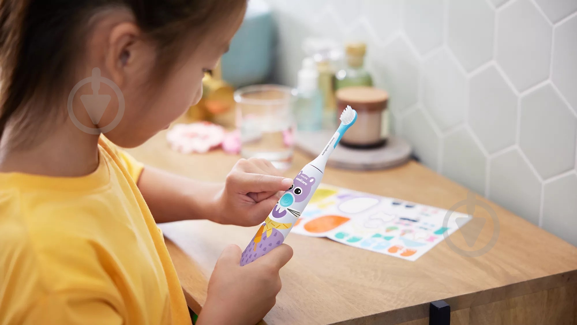 Електрична зубна щітка дитяча Philips Sonicare HX3601/01 - фото 17