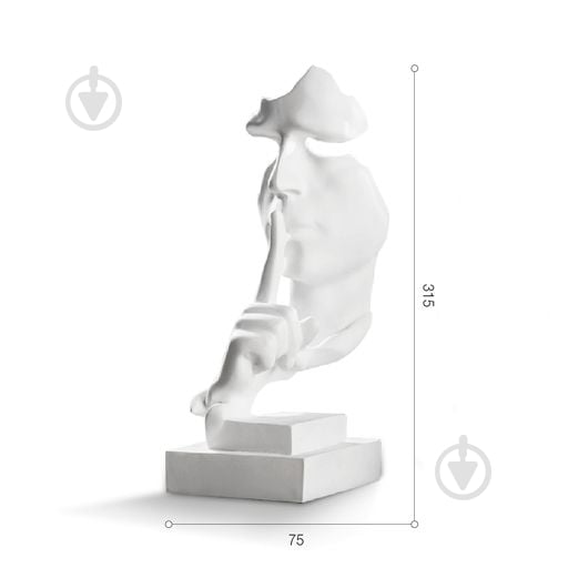 Статуэтка MVM DH-ST-05 лицо 31,5х7,5 см белый - фото 7 Статуэтка MVM DH-ST-05 лицо 31,5х7,5 см белый - фото 7