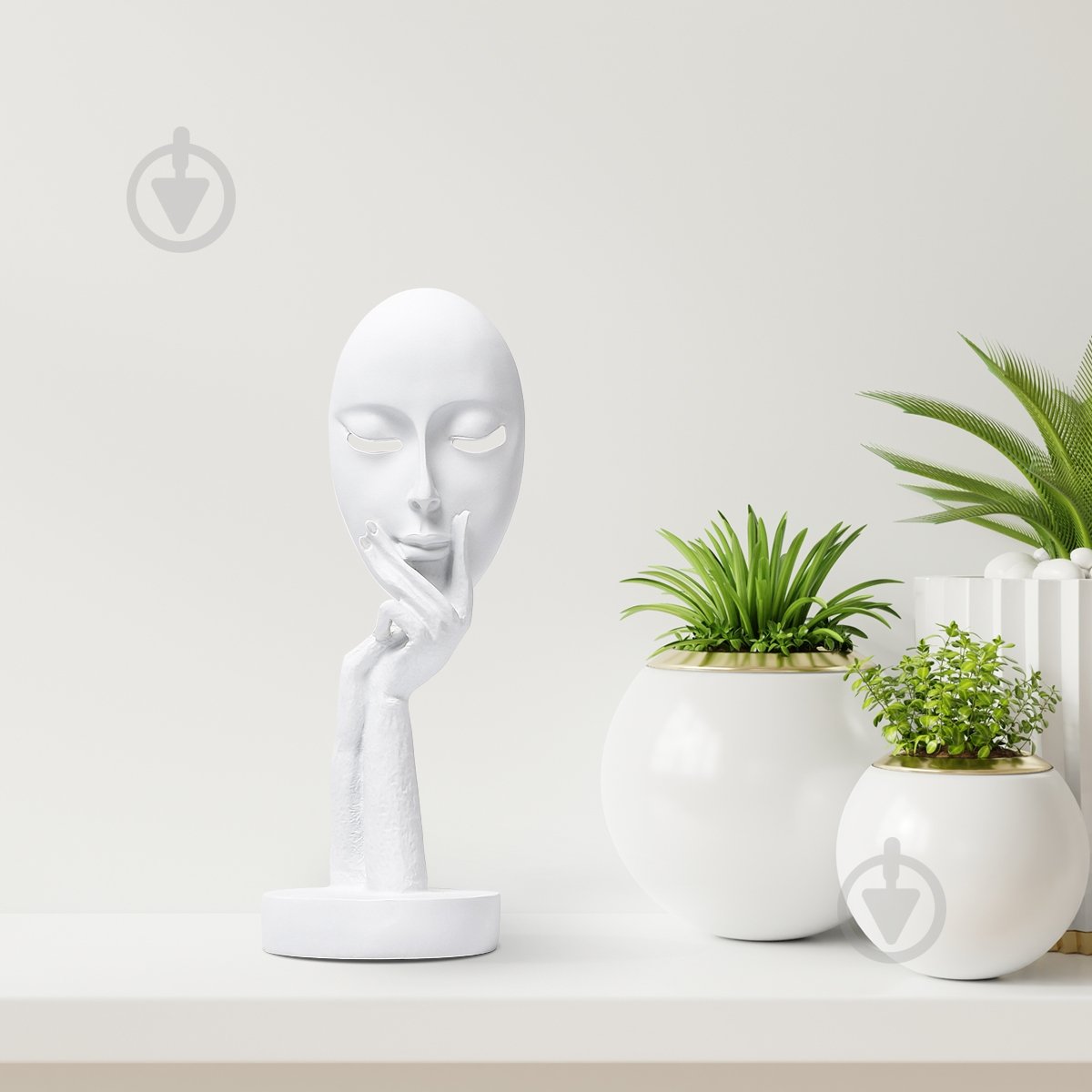 Статуэтка MVM DH-ST-03 маска 28х10 см белый - фото 3 Статуэтка MVM DH-ST-03 маска 28х10 см белый - фото 3