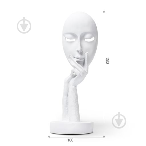 Статуэтка MVM DH-ST-03 маска 28х10 см белый - фото 2 Статуэтка MVM DH-ST-03 маска 28х10 см белый - фото 2