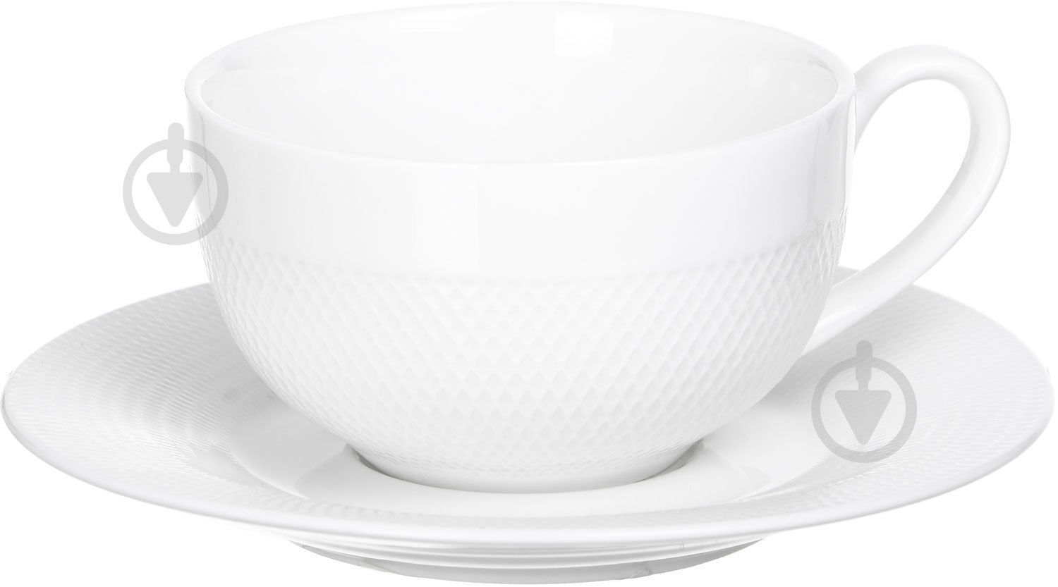 Чашка з блюдцем Fiora Diamond 140 мл BA1137+BA1047 - фото 1