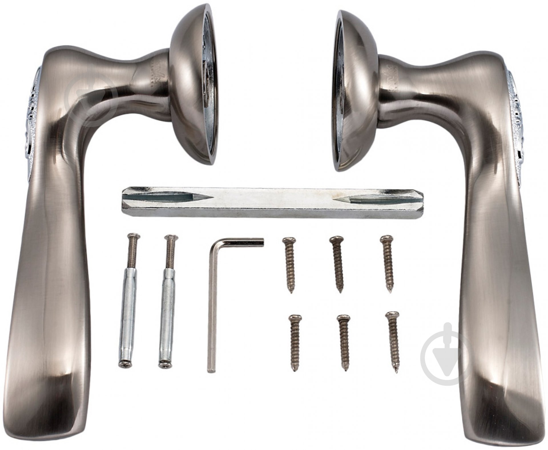 Ручка на розетке MVM Z-1313 матовый никель/хром - фото 4